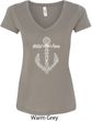 Wild and Free Anchor Ladies V-Neck Shirt