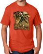 Wild Horses Equine Adult T-shirt - Orange