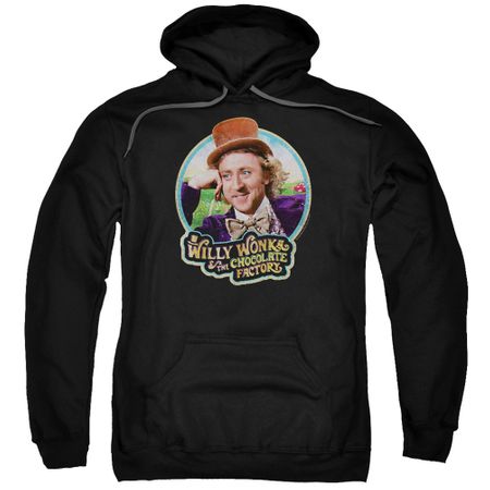 Willy Wonka and The Chocolate Factory  Hoodie Its Scrumdiddlyumptious Black Sweatshirt Hoody