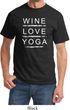 Wine Love Yoga Adult Shirt