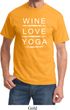 Wine Love Yoga Adult Shirt