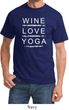 Wine Love Yoga Adult Shirt