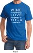 Wine Love Yoga Adult Shirt