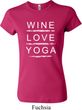 Wine Love Yoga Ladies Crewneck Shirt