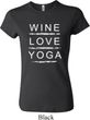 Wine Love Yoga Ladies Crewneck Shirt