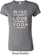 Wine Love Yoga Ladies Crewneck Shirt