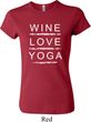 Wine Love Yoga Ladies Crewneck Shirt