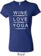 Wine Love Yoga Ladies Crewneck Shirt