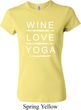 Wine Love Yoga Ladies Crewneck Shirt