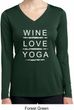 Wine Love Yoga Ladies Dry Wicking Long Sleeve Shirt