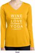 Wine Love Yoga Ladies Dry Wicking Long Sleeve Shirt