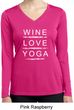 Wine Love Yoga Ladies Dry Wicking Long Sleeve Shirt