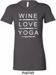 Wine Love Yoga Ladies Longer Length Shirt