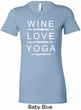 Wine Love Yoga Ladies Longer Length Shirt