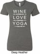 Wine Love Yoga Ladies Longer Length Shirt
