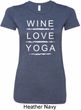 Wine Love Yoga Ladies Longer Length Shirt