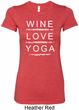 Wine Love Yoga Ladies Longer Length Shirt
