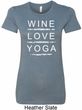 Wine Love Yoga Ladies Longer Length Shirt