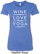 Wine Love Yoga Ladies Longer Length Shirt