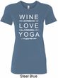 Wine Love Yoga Ladies Longer Length Shirt