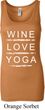 Wine Love Yoga Ladies Longer Length Tank Top