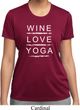 Wine Love Yoga Ladies Moisture Wicking Shirt