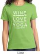 Wine Love Yoga Ladies Shirt