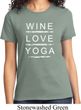 Wine Love Yoga Ladies Shirt