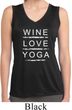 Wine Love Yoga Ladies Sleeveless Moisture Wicking Shirt