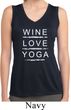 Wine Love Yoga Ladies Sleeveless Moisture Wicking Shirt