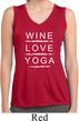 Wine Love Yoga Ladies Sleeveless Moisture Wicking Shirt