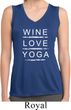 Wine Love Yoga Ladies Sleeveless Moisture Wicking Shirt
