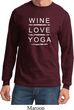 Wine Love Yoga Long Sleeve Shirt