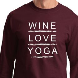 Wine Love Yoga Long Sleeve Shirt