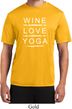 Wine Love Yoga Mens Moisture Wicking Shirt