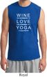 Wine Love Yoga Mens Muscle Shirt