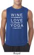 Wine Love Yoga Mens Sleeveless Shirt