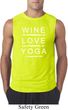 Wine Love Yoga Mens Sleeveless Shirt