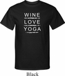 Wine Love Yoga Mens Tall Shirt