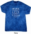 Wine Love Yoga Mineral Tie Dye Shirt