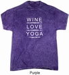 Wine Love Yoga Mineral Tie Dye Shirt