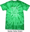 Wine Love Yoga Spider Tie Dye Shirt