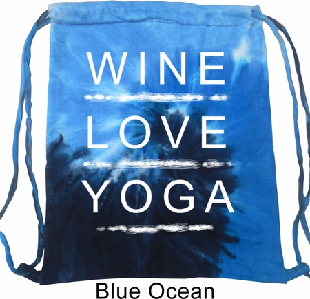 Wine Love Yoga Tie Dye Bag