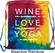 Wine Love Yoga Tie Dye Bag
