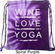 Wine Love Yoga Tie Dye Bag