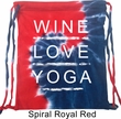 Wine Love Yoga Tie Dye Bag