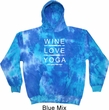 Wine Love Yoga Tie Dye Hoodie