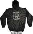 Wine Love Yoga Tie Dye Hoodie