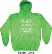 Wine Love Yoga Tie Dye Hoodie