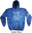 Wine Love Yoga Tie Dye Hoodie